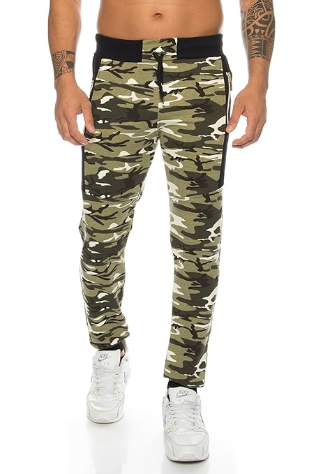 Raff&Taff Herren Sporthose Camouflage Hose Freizeithose Yogahose Sweathose Fußballhose Jogginghose