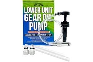 Gear Oil Pump, Quart Bottle Lube Transfer, Marine Transmission Fluid, Rear Differential Service, Lower Unit Boat Winterizing 