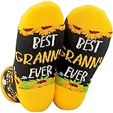 InnoBeta Granny Gifts, Mothers Day Gifts for Granny, One Size Crew Socks on Mother's Day, Christmas, Birthday