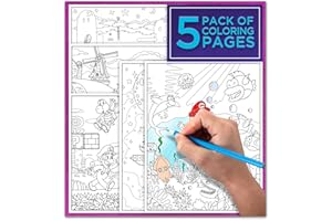Pun Labs Super Mario Coloring Pages - Set of 5 Super Mario-Inspired Pages for Fans | Fun & Creative Coloring Book for Gamers | Ideal Gift for Fans & Kids Who Love Coloring Activities
