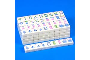 YANMEIYA American Mahjong Set 166 Mahjong Tile Set American Mahjong Game Set 1.2-inch Mahjong Set