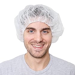 SAFEKO Unisex Polypropylene Bouffant Caps, 100