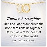STORYJEWELLERY Mother Daughter Necklace, Gifts for Mom and Daughters, Daughter Birthday Gifts, Interlocking Jewelry for Mom