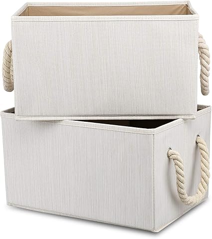 BrilliantJo 2 Stück Aufbewahrungsbox, Baumwolle Faltbare