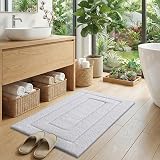 DEXI Bath Mat 50x80 cm Extra Soft Microfiber Non-Slip White view 5