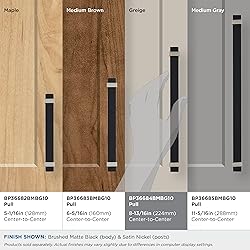 Amerock | Cabinet Pull | Brushed Matte Black/Satin