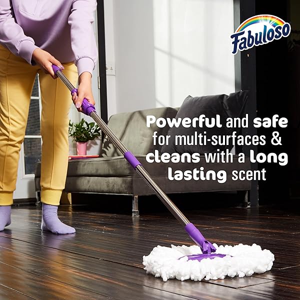 FABULOSO MULTI-PURPOSE CLEANER AND FLOOR CLEANER, 2X CONCENTRATED FORMULA, LONG-LASTING FRESHNESS, WATERMELON SCENT, 56 FLUID OUNCES