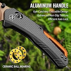 NedFoss NILE CROCODILE Pocket Knife, 2.95" 14C28N