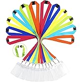 12 Pack Breakaway Lanyards with ID Badge Holder&Breakaway Clasp Neck Strap for Schools, Cruise, Office, Kids,Assorted 6 Colors