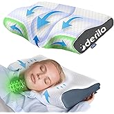 Derila Cervical Queen Size Pillow for Sleeping - Support Pillow for Side, Back, Stomach Sleepers - Contour Best Bed Pillows for Sleeping 23.6" x 13.4" x 4.3"