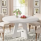 Tribesigns Round Dining Table Wood Kitchen Table