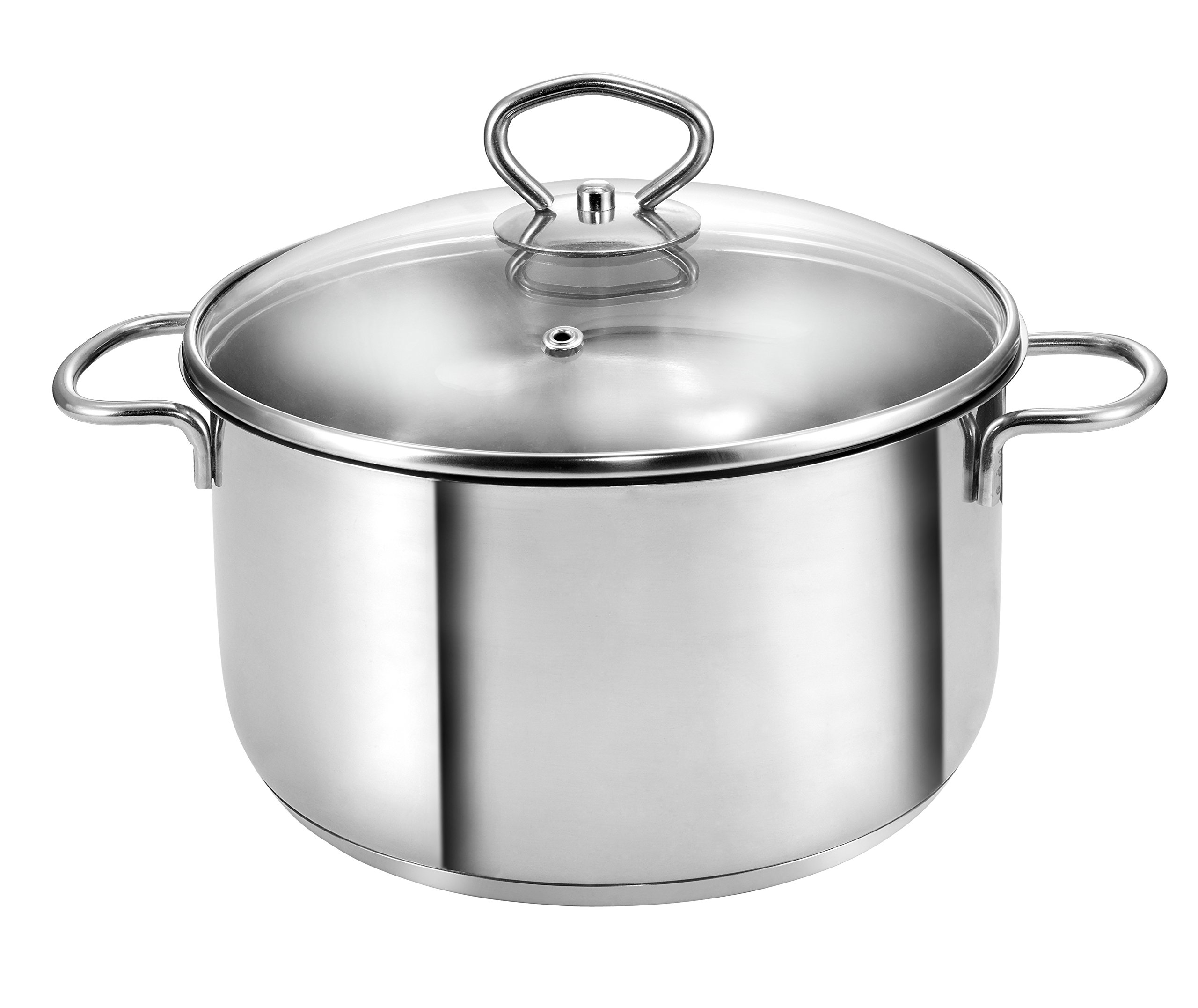 Kopf Merkur Stewing Pot, Diameter 20 cm, Height, 9.5 cm, 2.5 Litre, Stainless Steel