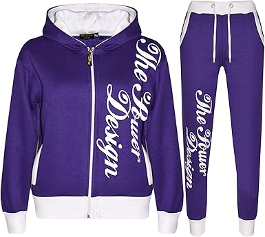 girls purple tracksuit