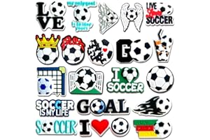 Wlyosvje Sports Ball Shoe Charms for Clog Sandals, Baseball Basketball Softball Volleyball Soccer Cheerleading Swimming Gymnastics Shoes Decoration Charms for Men Women