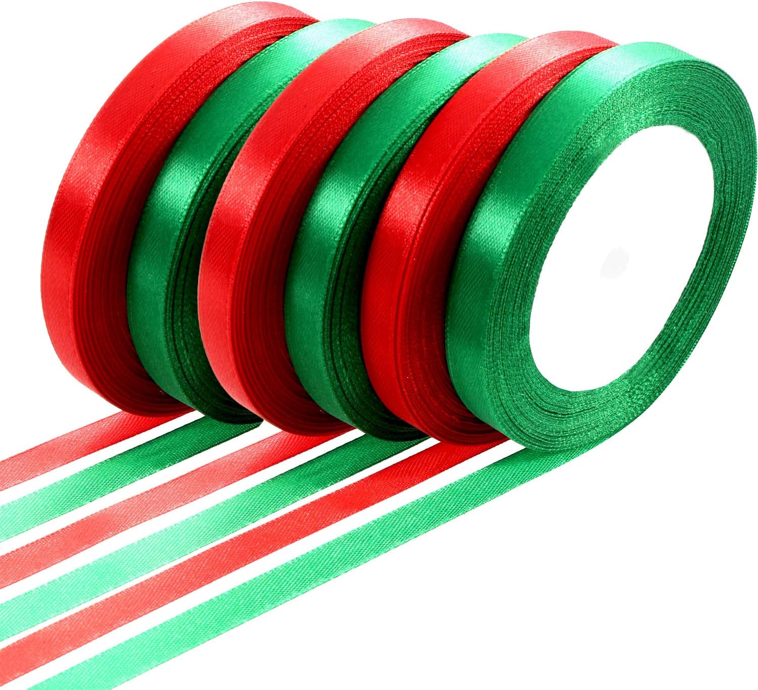 Download Amazon Com 150 Yards Christmas Satin Ribbon Xmas Gift Wrapping Ribbon For Christmas Diy Crafts Presents Decoration 10 Mm 3D SVG Files Ideas | SVG, Paper Crafts, SVG File
