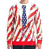 *daisysboutique* Unisex Women Men Christmas Ugly Shirt Funny Halloween 3D Effect Graphic Costume Holiday Pullover