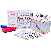 Subtraction Flash Cards 1st Grade 2nd 3rd 4th – 183 Math Flashcards – All Facts 0-12 - Learn Subtraction for Kids - Maths Flashcards from Kindergarten to Ages 6, 7, 8, 9 & 10