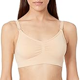 Lamaze Women's Single and Multi Pack Maternity Overnight Nursing Wide Shoulder Bra