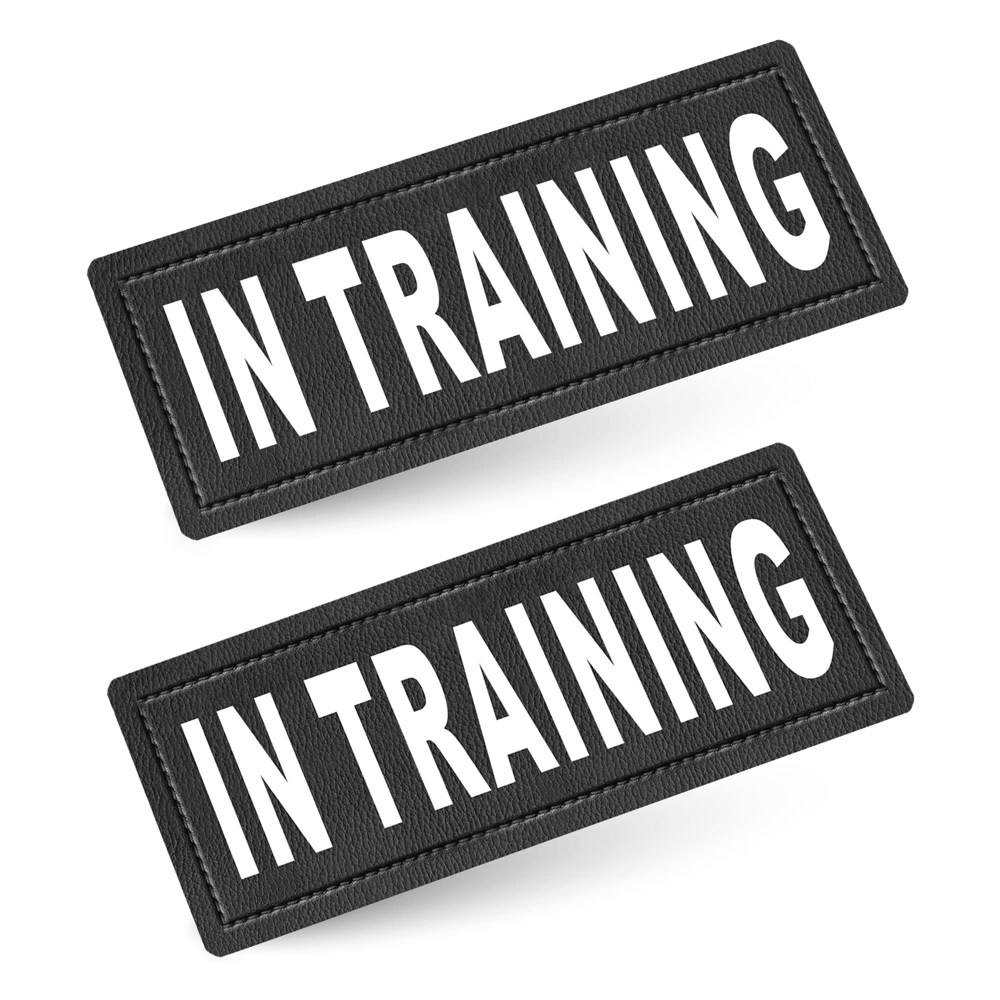 Industrial Puppy in Training Dog Patch with Hook Back and Reflective Lettering - Service Dog in Training Patch Tag for Service Dog Vest in Training Dog Patch for Working Dog — image 1