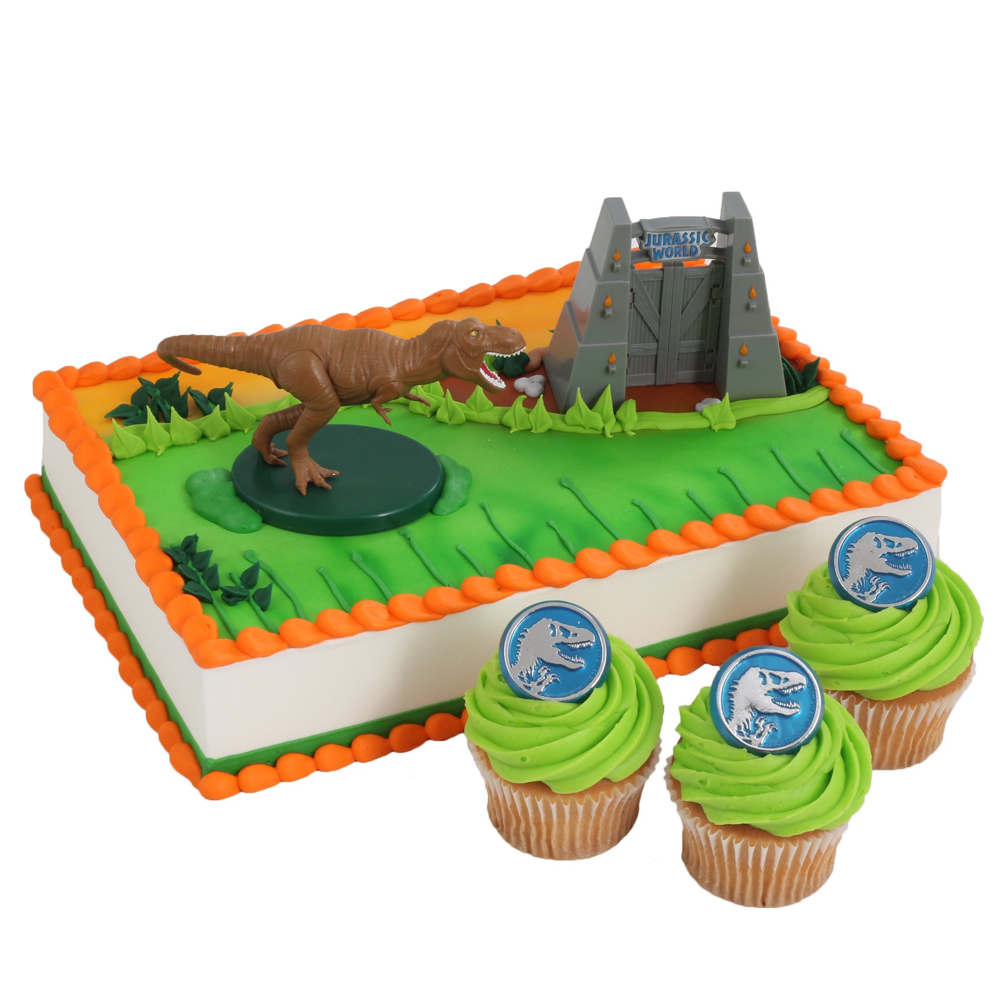 Jurassic World Officially Licensed Cake Topper and 24 Cupcake Topper