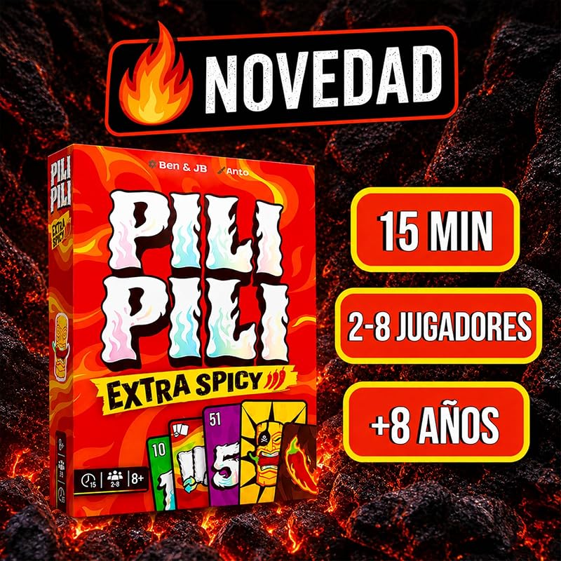 PILI PILI Extra Picante - Jogo de Cartas Trucada - Desde os 8 anos