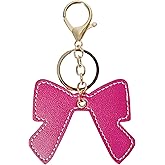 Leather Bow Keychains for Handbag for Women,Cute Bag Charms for Tote Bag,Purse Charms for Women