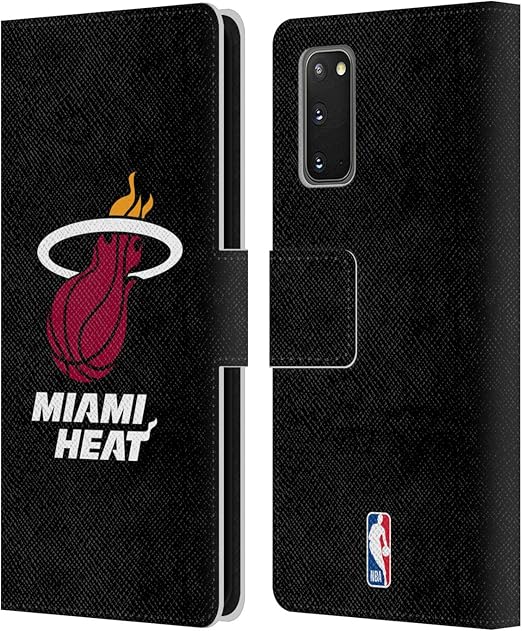 Official NBA Plain Miami Heat Leather Book Wallet Case Amazon.co.uk