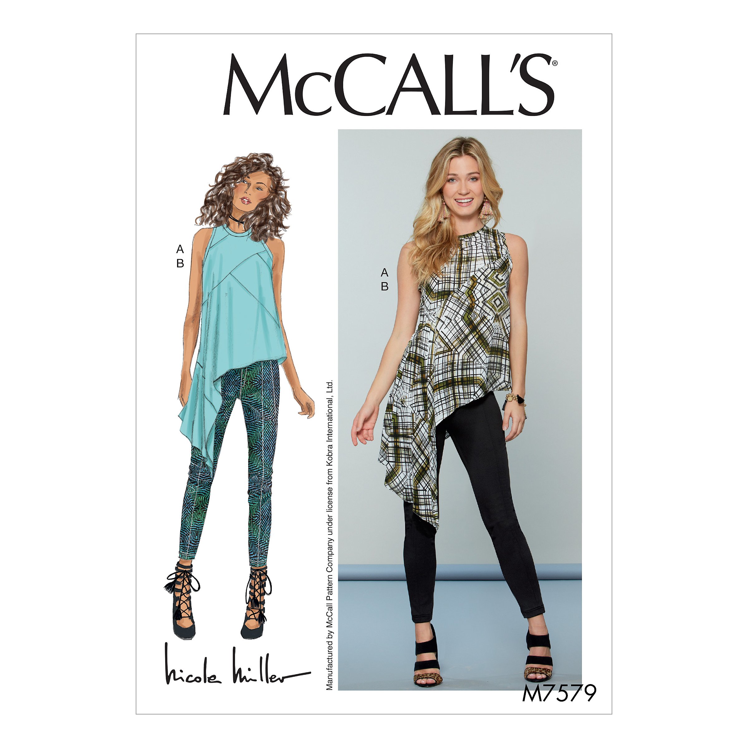 Mccall's Patterns 7579 E5,Misses Top and Pants,Sizes 14-22, Tissue, Multi-Colour, 17 x 0.5 x 0.07 cm