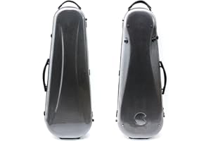 YoungMonic Viola Case 16 inch Carbon Fiber Hard Strong Light Viola Box for 15-17 Inches Size 2.3kg Lightweight Viola Case