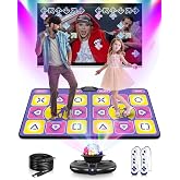 Acelufly Double Wireless Dance Mat for TV, Family Fun, Gift for Kids Adults | Durable PEVA, Parent-Child Interaction, Plug &amp; Play, 150+ Songs, Extra Songs Available, B-Day X-mas Gift for All Ages