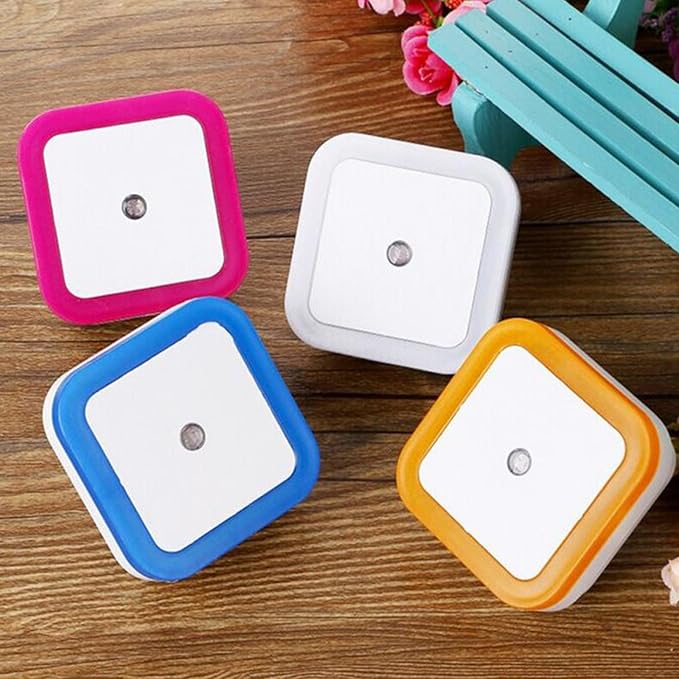 Ascension Automatic Sensor Control LED Diffuded Eye Protecting Energy Saving Night Lamp Kids Favourite Birthday & Party Return Gifts (Multi Colour) (Set of 1)