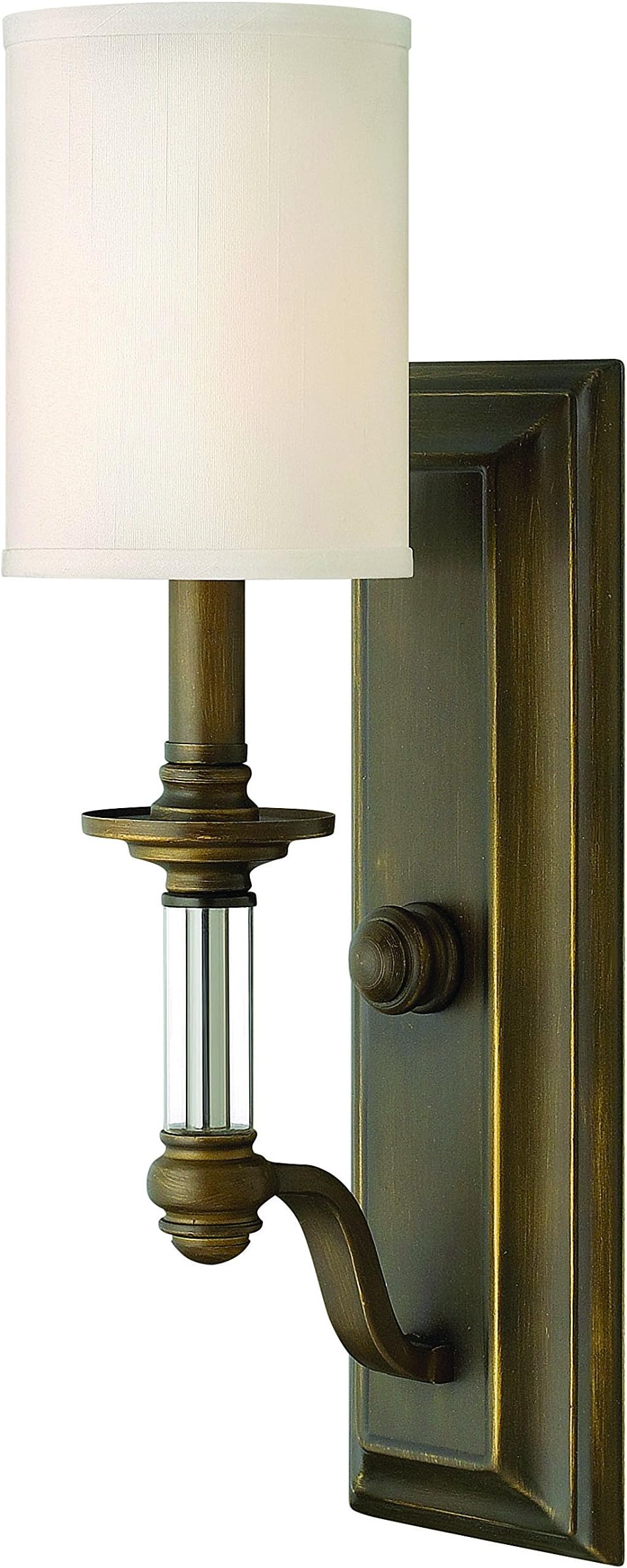 Hinkley Sussex Collection Traditional One Light Wall Sconce, English Bronze