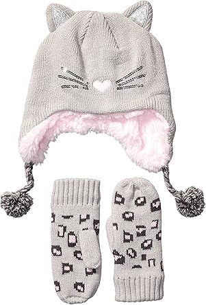 girls hat scarf and mittens