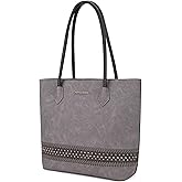 Montana West Woven Tote Bags for Women Purses and Handbags with Back Zipper Pocket