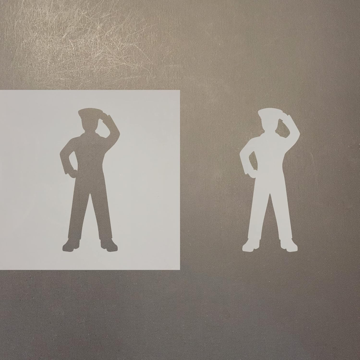 Mixed Media - Policeman Reusable Mylar Stencil - Art Craft Supplies 12 Inch