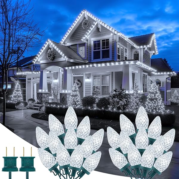 BRIGHTOWN 2 PACK TOTAL 132FT 200LED OUTDOOR C9...