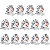MEANLIN MEASURE 14Pcs Refrigerator Thermometer,2" Large Dial with -20~80&deg;F/-30~30&deg;C Red Indicator Thermometer for Refrigerator and Cooler