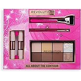 Makeup Revolution All About The Contour Makeup Set, Contouring Kit with Brushes and Palette