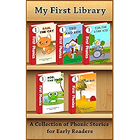 My First Library - A Collection of Phonics Stories for Early Readers: Sight Words and CVC Words (First Phonics Book 6) book cover My First Library - A Collection of Phonics Stories for Early Readers: Sight Words and CVC Words (First Phonics Book 6) book cover