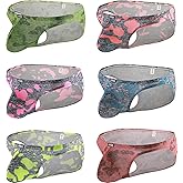 iKingsky Men's Bulge Printed Briefs Big Pouch Underwear Sexy Low Rise Stretch Under Panties for Men