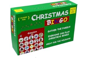 ANTON PUBLICATIONS Christmas Bingo - The Original and Classic Version- Complete with Game Cards, Real Bingo Chips and Spinner!