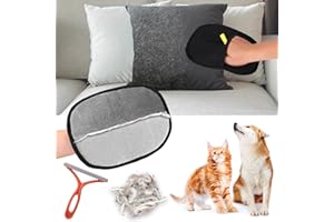 AIERSA Pet Hair Removal Tool, Electrostatic Pet Hair Remover,Static Removal Gloves for Pet Hair, Dog and Cat Hair Remover Electrostatic Gloves Set for Couch, Clothes, Car, Carpet, Bed, Furniture