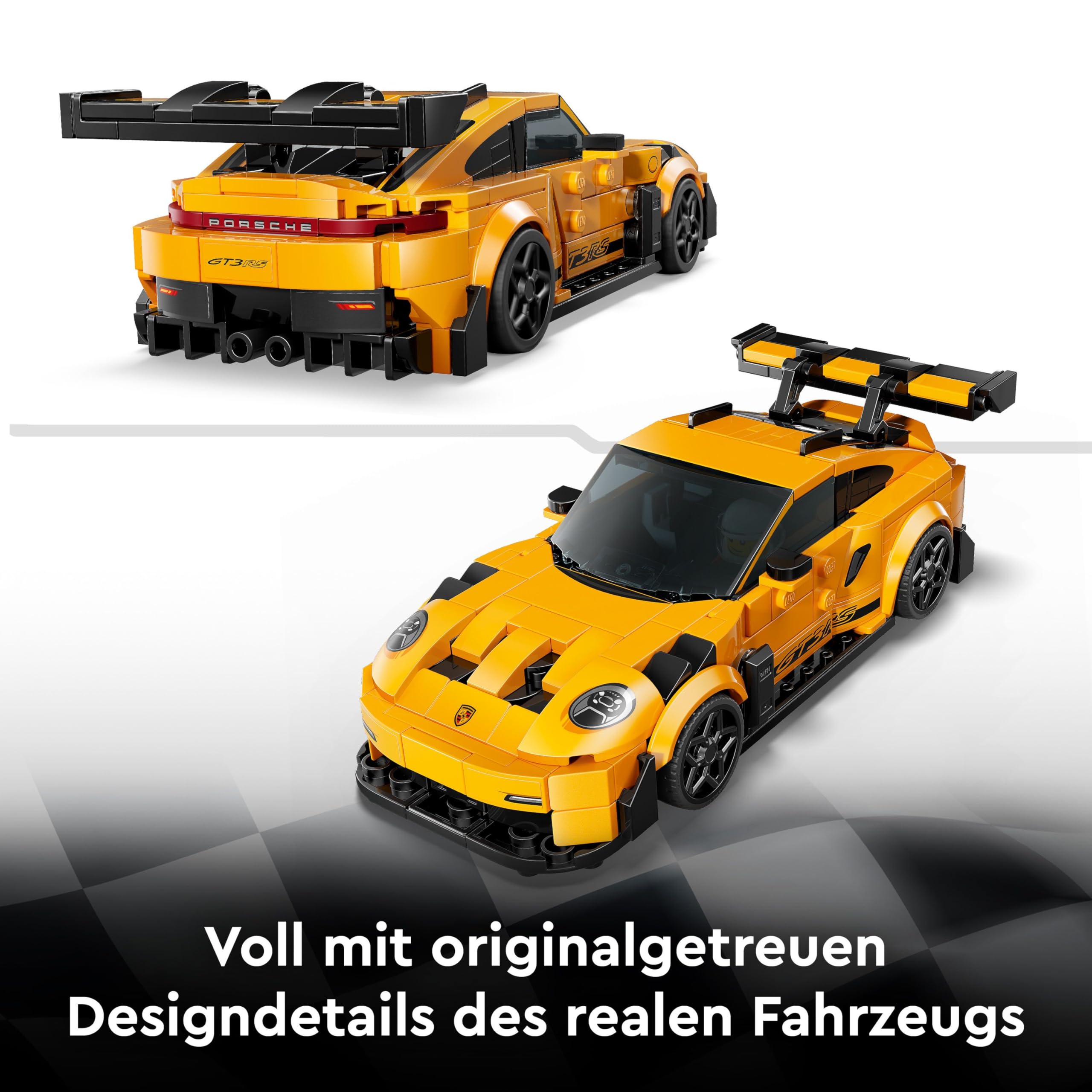 LEGO Speed Champions Porsche 911 GT3 RS Supersportwagen - Spielzeugauto mit 1 Minifigur zum Sammeln und Ausstellen - Kreatives Geschenk für Jungen, Mädchen ab 9 Jahren und Sportwagen Fans - 77239 4