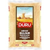 Duru Medium Coarse Bulgur, 2000 g, Wheat Berries, 100% Natural and Certificated, High Fiber and Protein, Non-GMO, Great for Vegan Recipes, Better than Rice