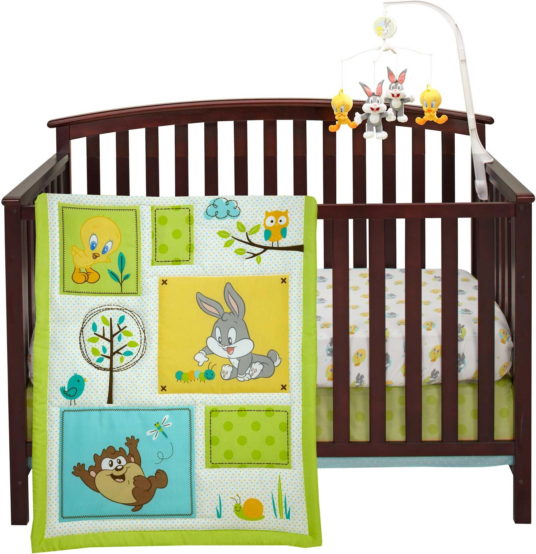 Looney Tunes Natures Fantasy 3 Piece Crib Set By Nojo