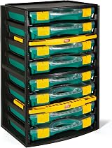 Tayg 301001 Multibox 4 Organiser Cases 335x250x275mm Yellow Green Black view 5
