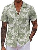 COOFANDY Men's Hawaiian Shirts Short Sleeve