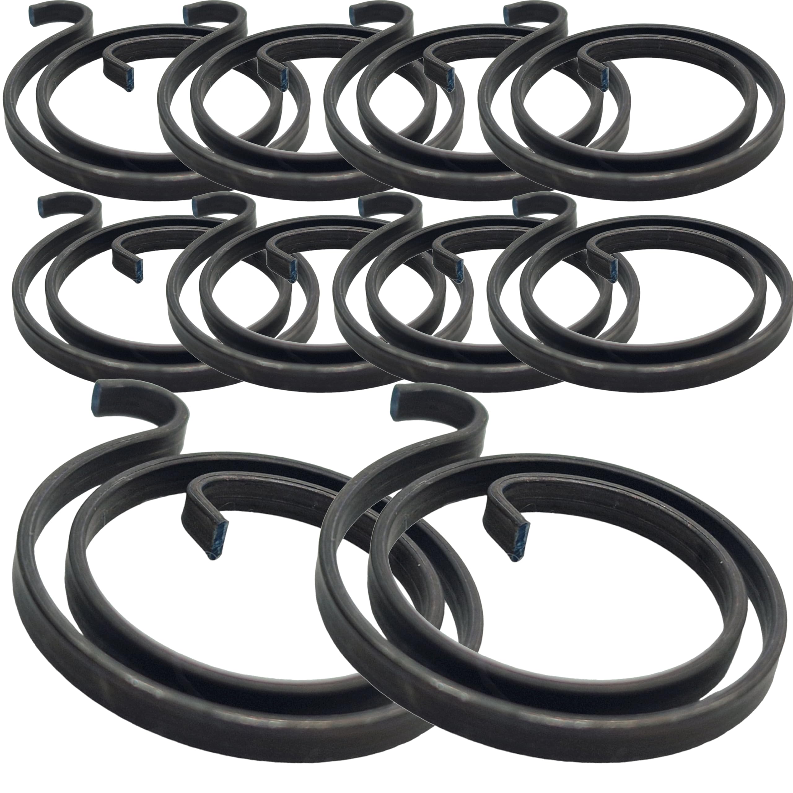 2 Turns Door Handle Springs, 2.5mm Thick Coil Spring, Metal Hardware Replacement Parts (10 Springs)
