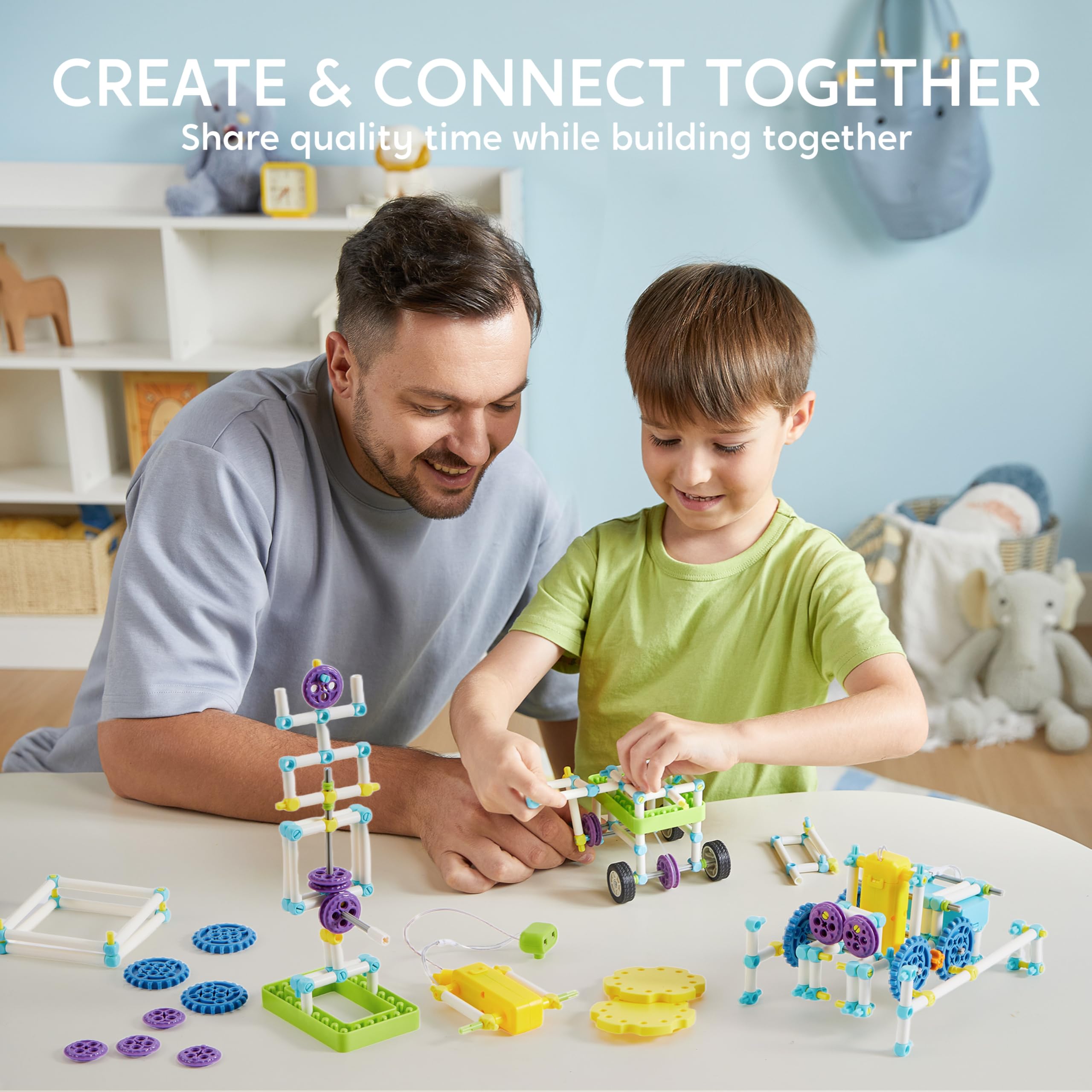 Klever Kits 36-in-1 Motor Robotic Kits, Make Your Own Kids Craft Kits Educational STEM Toys for Ages 8-13 Boys and Girls, Science Gifts for 8 Years Old