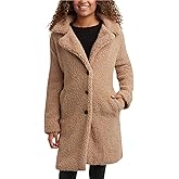 URBAN REPUBLIC Womens Sherpa Winter Coat - Long Sherpa Winter Coats for Women Button Up Fuzzy Jackets Outerwear